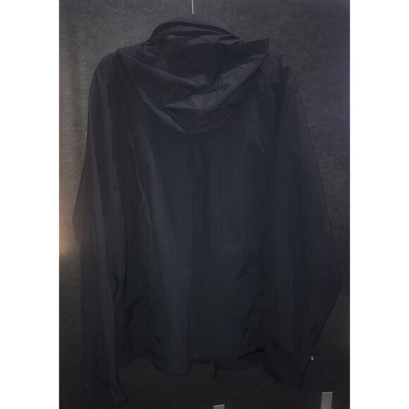 LL BEAN Softshell Raincoat Parka Jacket Men's XL Regular Black Blue‎ 100% Nylon - Picture 6 of 9